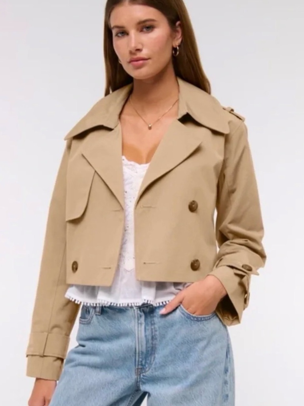 NWT Abercrombie trench coat